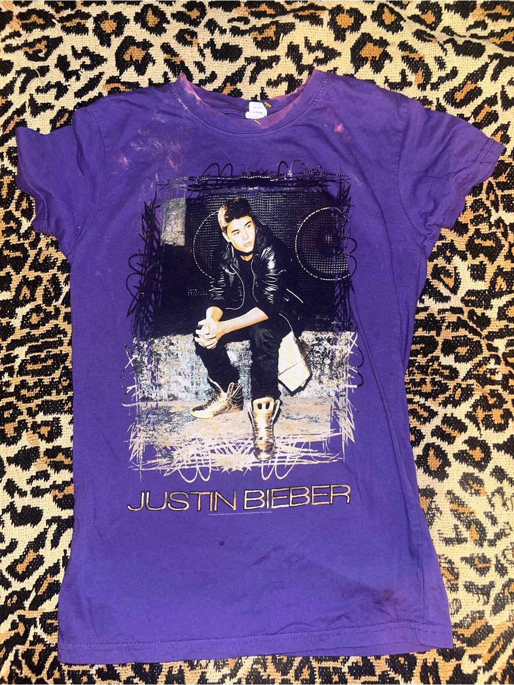 2012 Justin Bieber believe tour tshirt